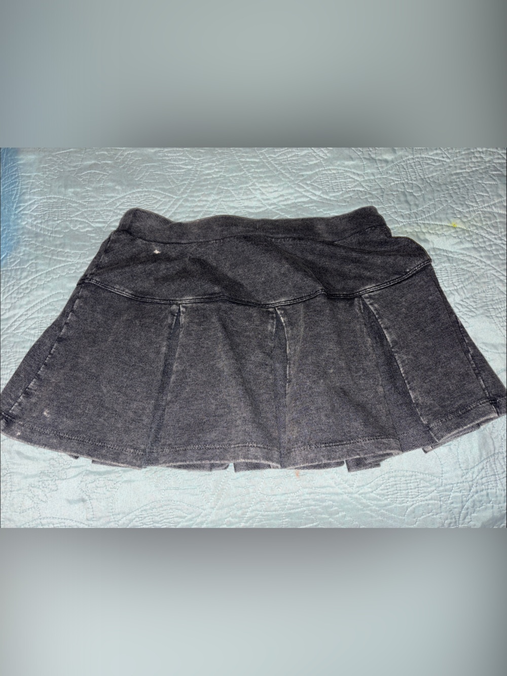 Hot Topic Washed Black Layered Drawstring Mini Skirt - Picture 5 of 5